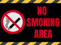 No Smoking Area Yard Sign template