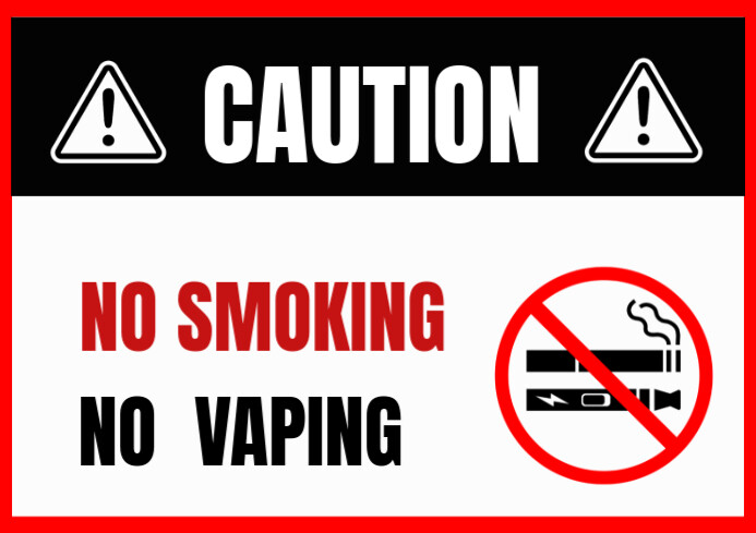 Plantilla de NO SMOKING CAUTION | PosterMyWall