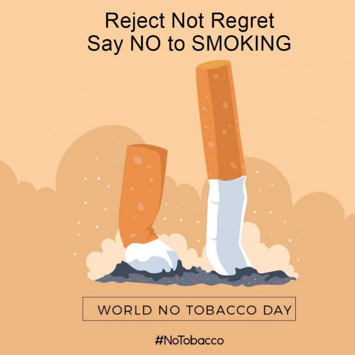 NO SMOKING DAY, QUIT SMOKING, SMOKING Wpis na Instagrama template