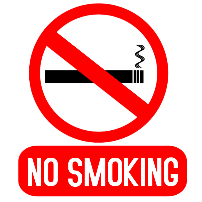 No smoking Album Omslag template