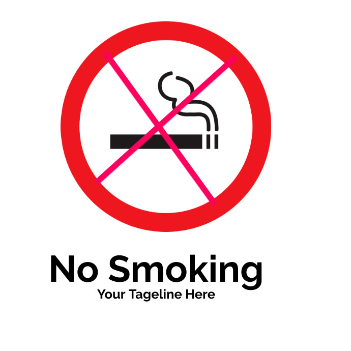 no smoking logo Ilogo template