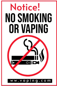 No Smoking Or Vaping , Alert Vaping Mods Poster template
