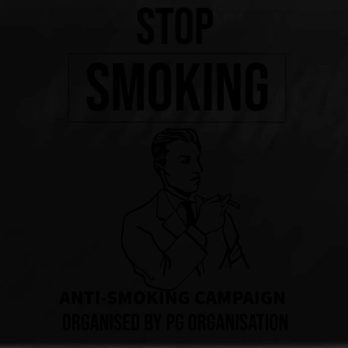 no smoking posters 方形(1:1) template