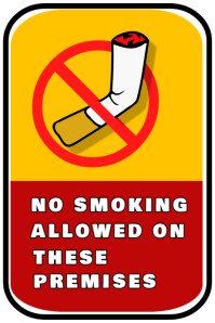 No smoking sign Poster template