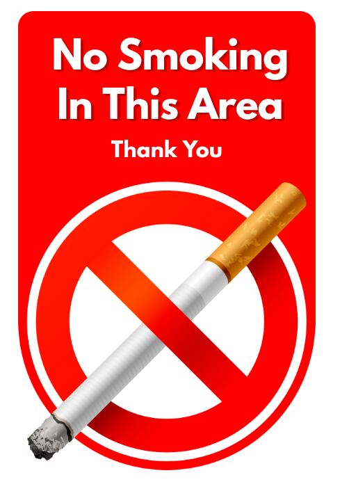 Image of a No Smoking Sign template