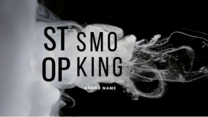 no smoking smoke Digitalt display (16:9) template