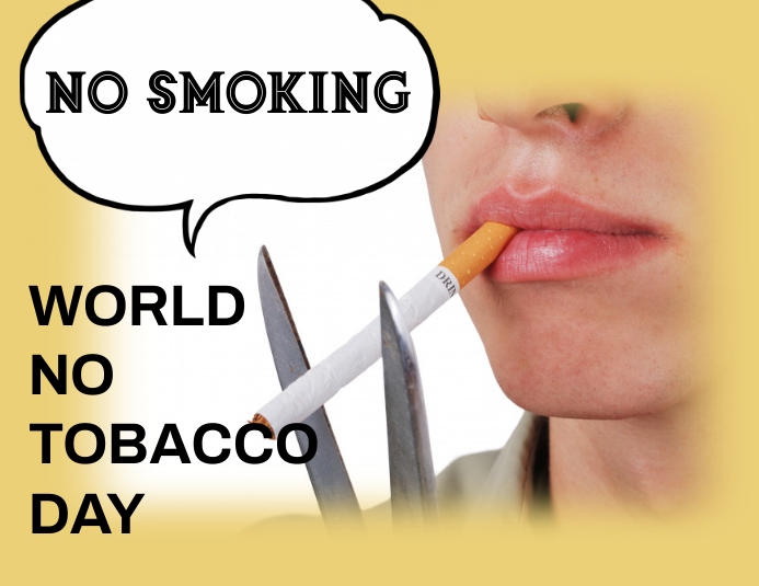 no tobacco day,stop smoking Flyer (US Letter) template