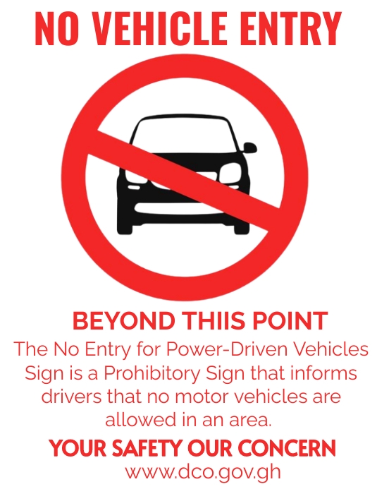 Copy of No vehicle allowed SIGN , no vehicle entry s | PosterMyWall