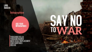 NO WAR Digitalt display (16:9) template