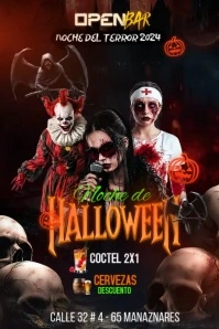 noche de halloween 2024 Affiche template