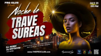 Noche de Travesureas Party Thumbnail YouTube-miniature template