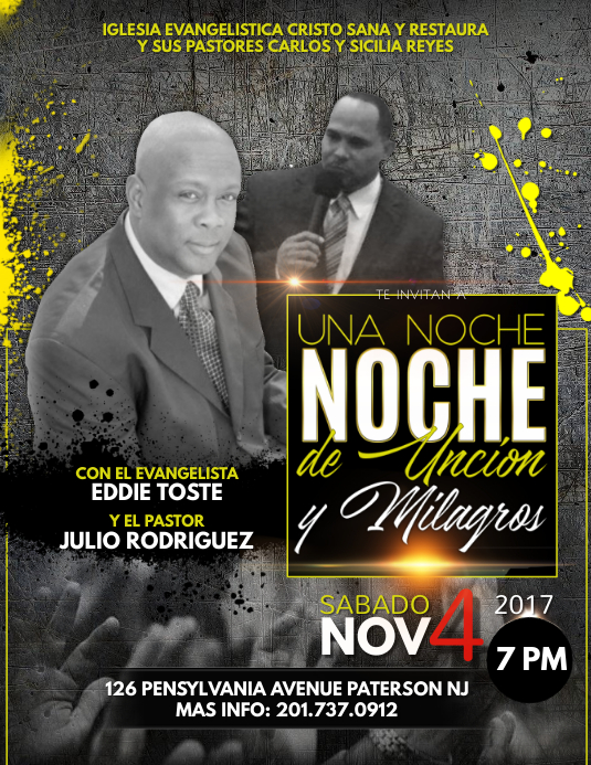 night of uncion and miracles template postermywall night of miracles flyers