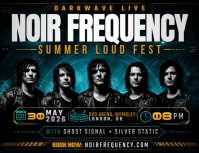 Noir Frequency Summer Loud Fest Рекламная листовка (US Letter) template