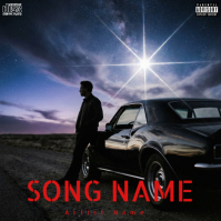Noir Futuriste Album Cover Pochette d'album template