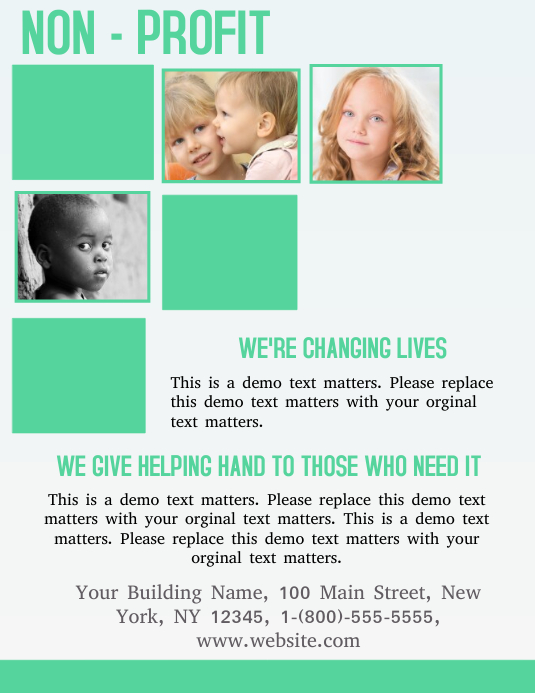 Non Profit Template Postermywall Non Profit Template Postermywall