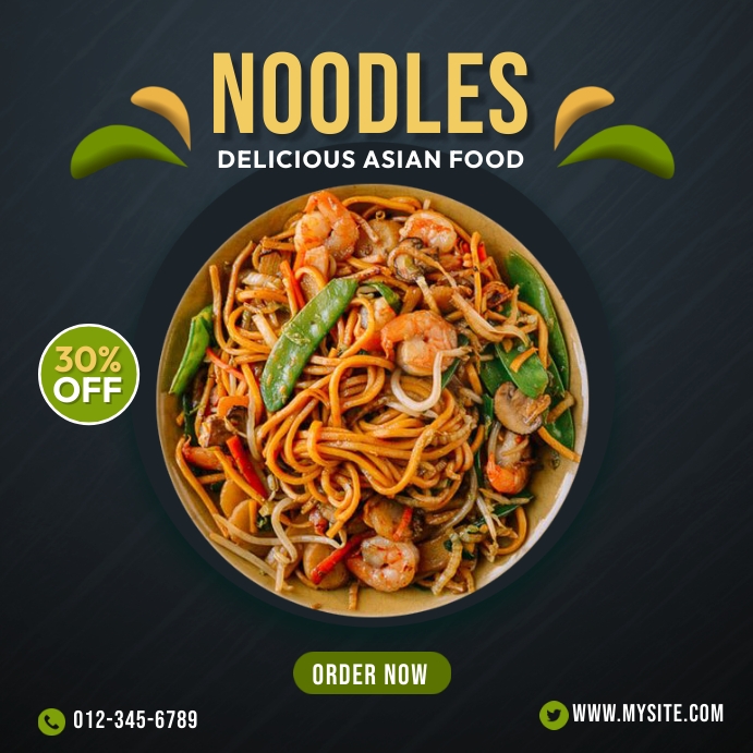 Noodles Menu Template PosterMyWall