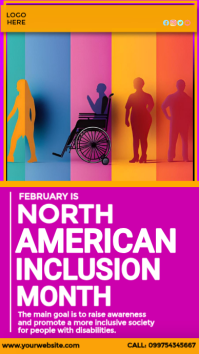 North American Inclusion Month Instagram 快拍 template
