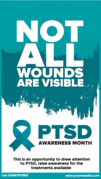 Not All Wounds Are Visible Ad История на Instagram template