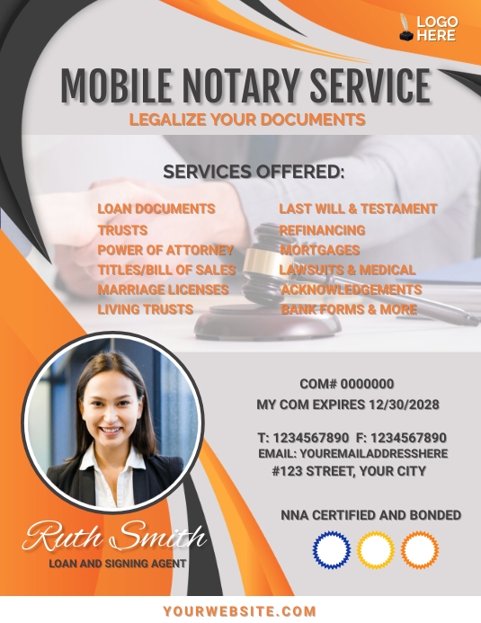 Notary Service Flyer Template PosterMyWall Notary Service Flyer Template PosterMyWall