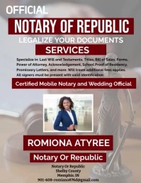 notary services flyers template