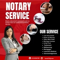 notary services flyers Message Instagram template