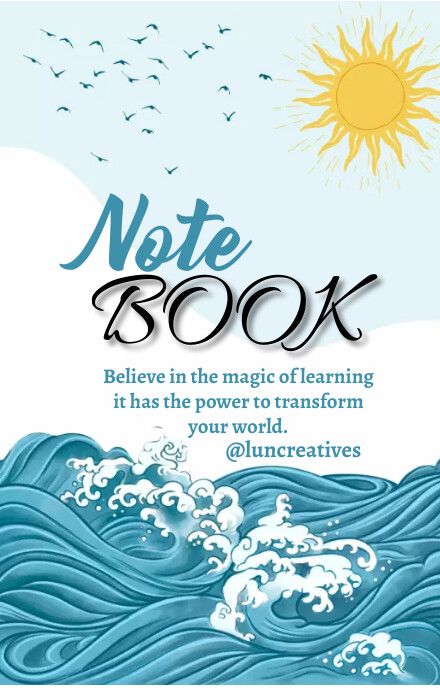 Note book cover Template | PosterMyWall