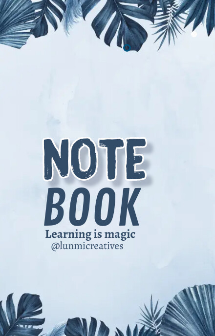 Note book cover Template | PosterMyWall