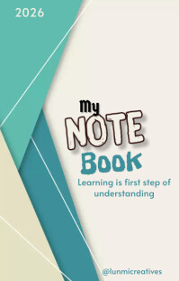 Lesson Note Book Cover Book cover Template | PosterMyWall