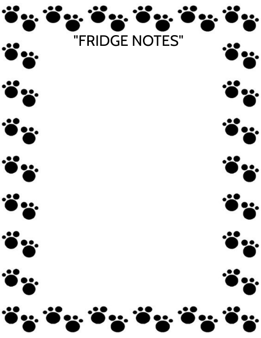 note Flyer (US Letter) template
