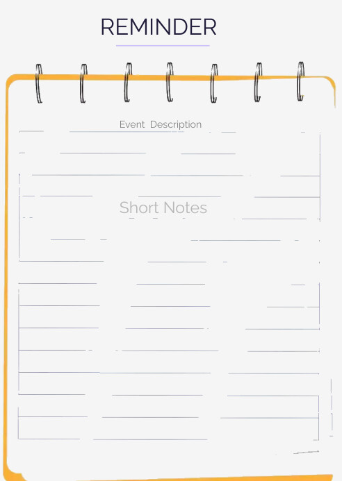 Note Paper Reminder Template | PosterMyWall