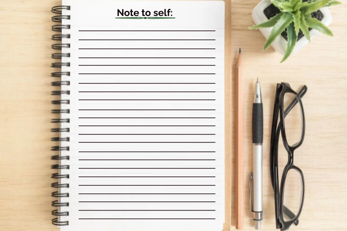 Note to self 1 Template | PosterMyWall