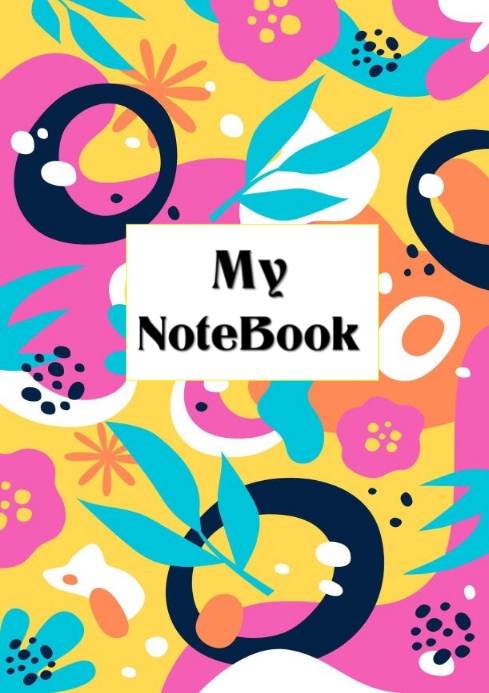 NoteBook Cover Template PosterMyWall