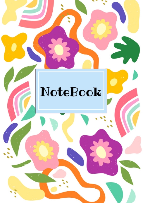 NoteBook Cover Template PosterMyWall