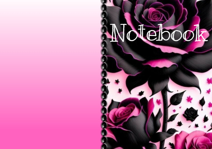 Notebook cover A4 template