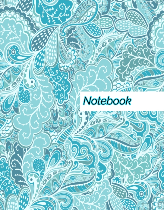 Notebook Cover Template PosterMyWall