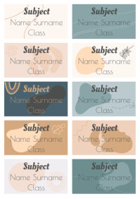 9.29K+ Free Templates for 'School notebook labels editable' | PosterMyWall