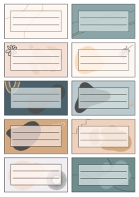 Printable Notebook Labels for High School- Editable Template Design ...