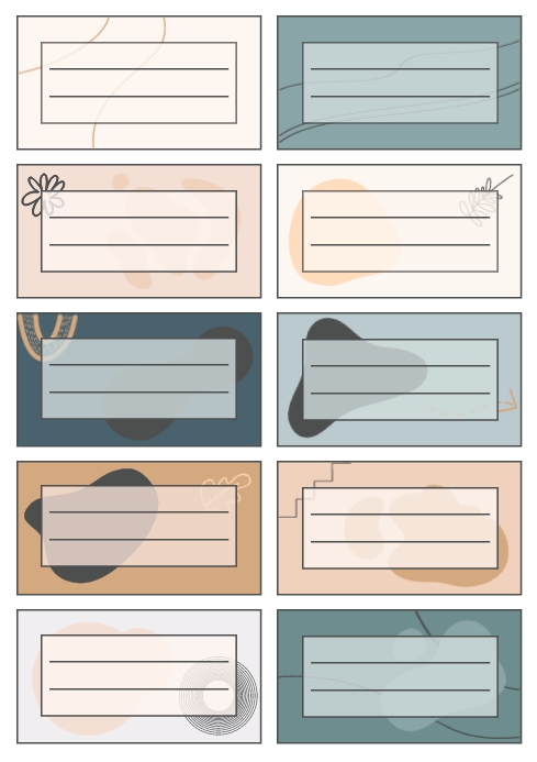 Notebook Label for high School templates edit | PosterMyWall