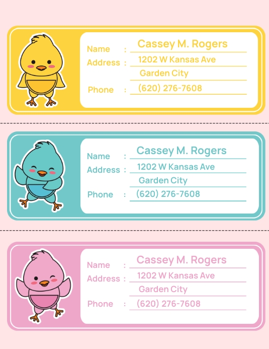 Notebook Tags Template | PosterMyWall