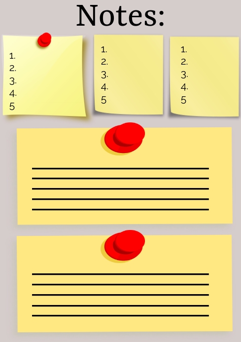 Notes Template | PosterMyWall