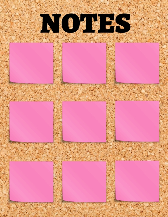 NOTES Template | PosterMyWall