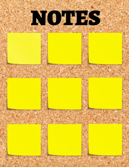 NOTES Template | PosterMyWall