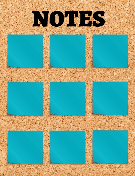 Notablbe Poster Copy of NOTES | PosterMyWall