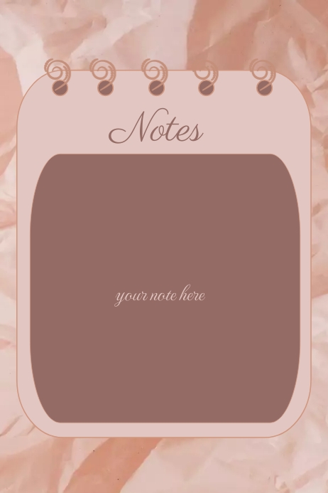 Notes Poster Template | PosterMyWall