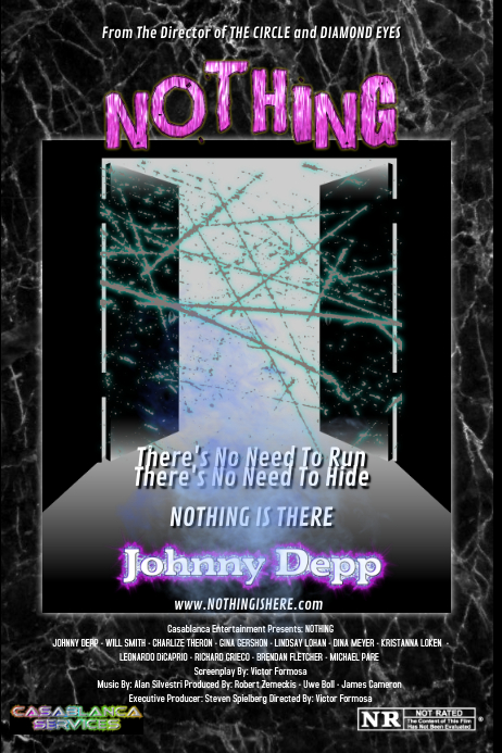 NOTHING Poster template