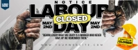 Notice: Closed on Labour Day – In Honor of the Hands That Built This World Facebook-Cover template
