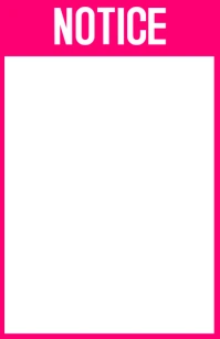 notice boad Tabloid template