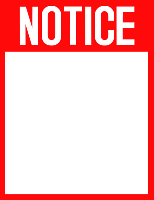 notice Template | PosterMyWall