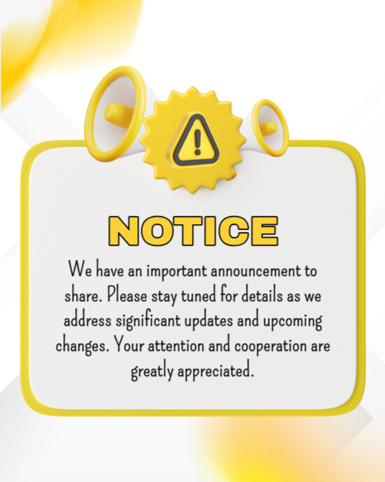 Copy of Notice | PosterMyWall