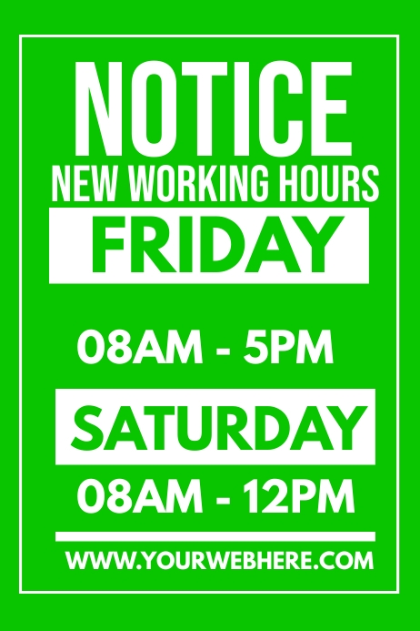 Notice Poster Example Notice Poster Design Template